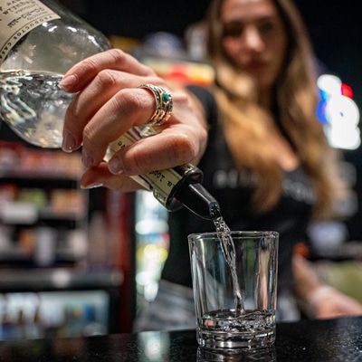The full service venue bar